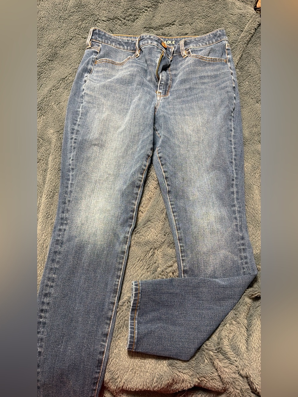 American Eagle Outfitters Women's Light Blue Skinny Jeans